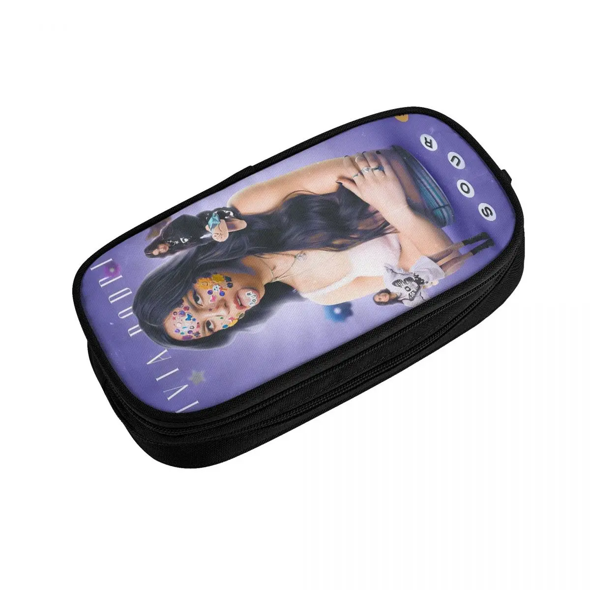 مخصص الكورية O-Olivias مقلمة للفتيات الفتيان الحامض نمط الحفل Y2k خمر تخزين كبير القلم حقيبة صندوق القرطاسية #3