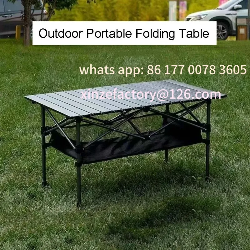 

Customizable Camping Folding Table Lightweight Organizer Desk with Carrying Bag Multi-Purpose Outdoor Picnic Beach Leisure Desks
