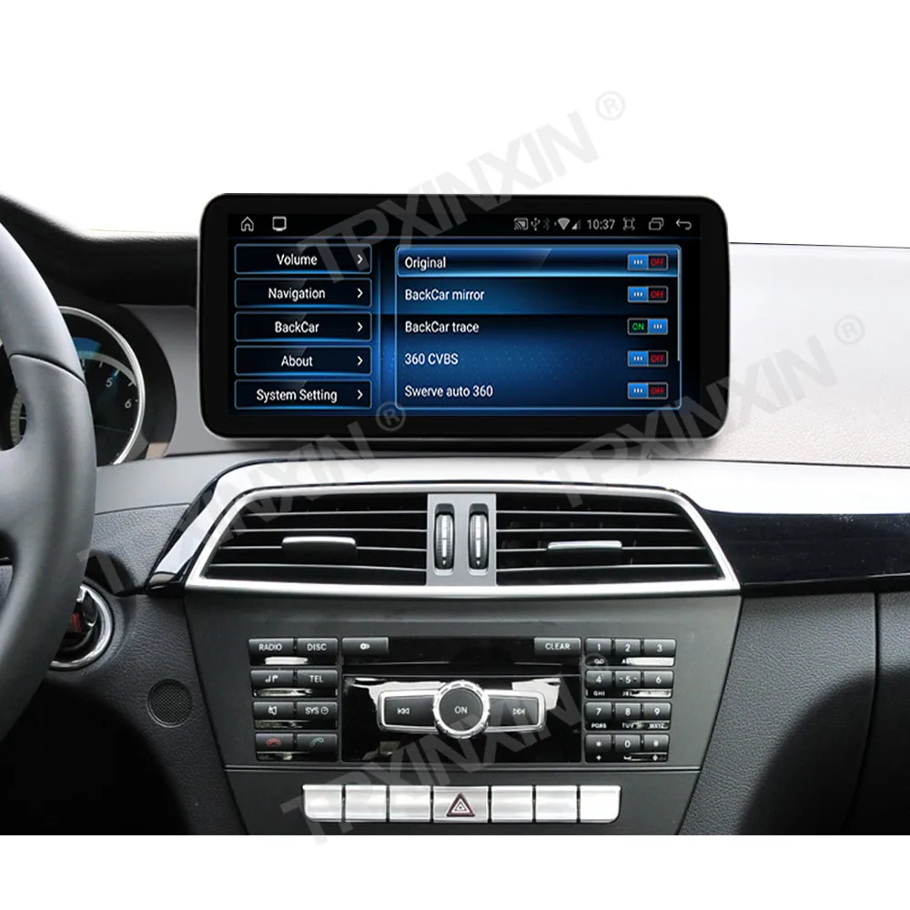 Android 11 Car GPS Navi Player For Mercedes C Class W204 W205 X253  WIFI 4G SIM Carplay BT Google Touch Screen Multimedia Stereo