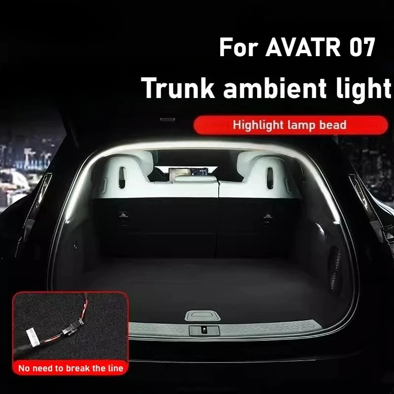 For AVATR 06/07/12 Trunk Atmosphere Light Modification No Damage Installation Of Trunk Lighting LED Strip Accessories