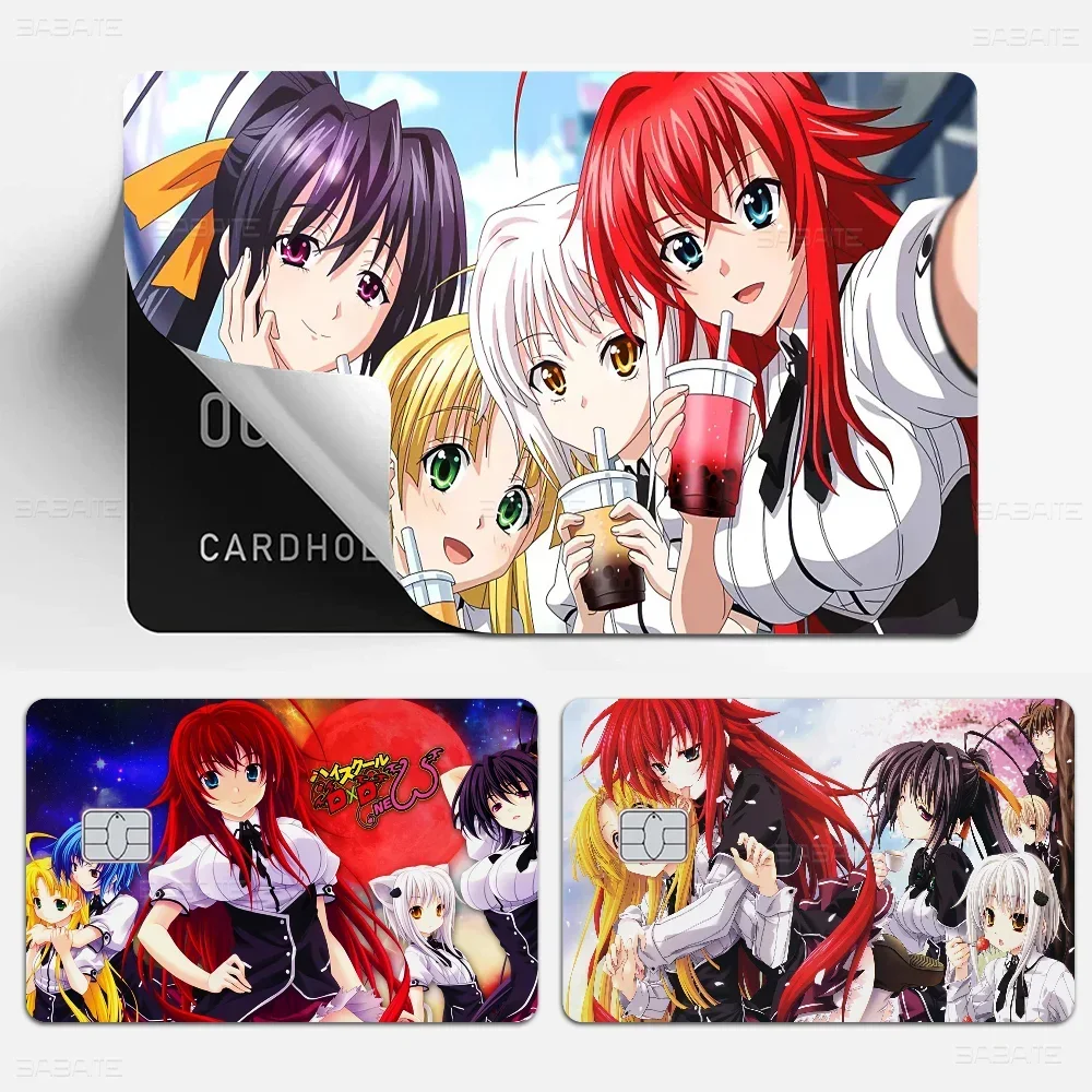 Anime High School DxD Stickers Anime Save Funny Shell Ultra Thin No Fade Sticker Skin Cover Film For Debit Credit Card