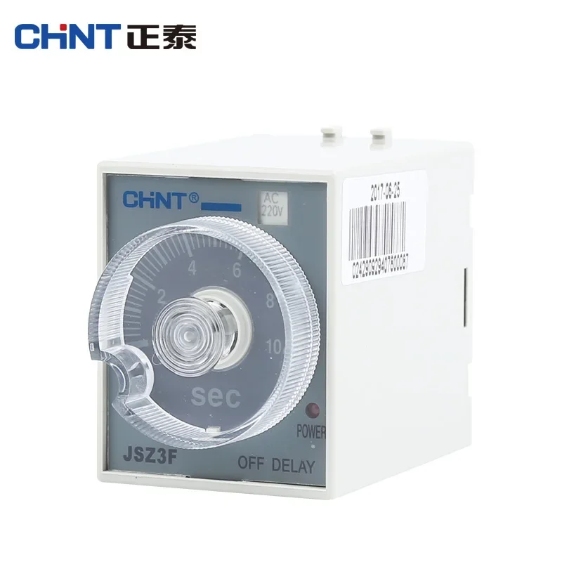 

CHINT JSZ3F Off Delay Operation Time Relay Power Failure Time Delay 1S 5S 10S 30S 60S 180S Time Delay AC 220V DC 24V relay 220v