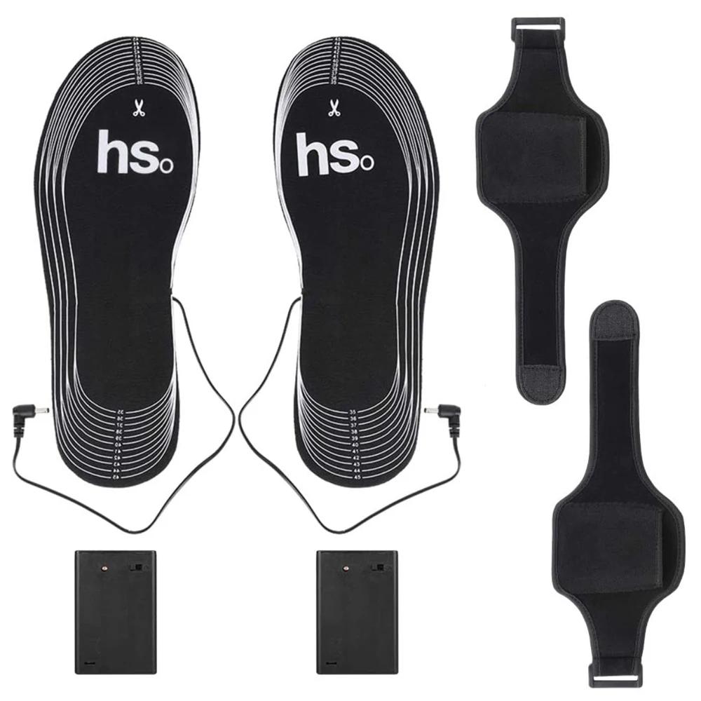 Elektrisch beheizte Einlegesohlen für Schuhe Batterie elektrische Heizung Schuhsohle Winter füße warmes Socken polster wasch bar warme Thermo-Einlegesohlen – Detail 16