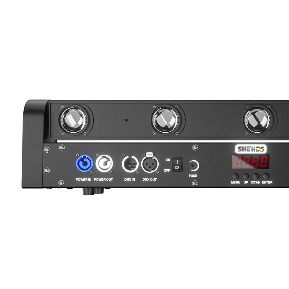 SHEHDS 1pcs Beam LED 8x12W RGBW 4in1 Moving Head Stage Lighting For Bar DJ Disco Club Dance Floor Wedding Stage Performance