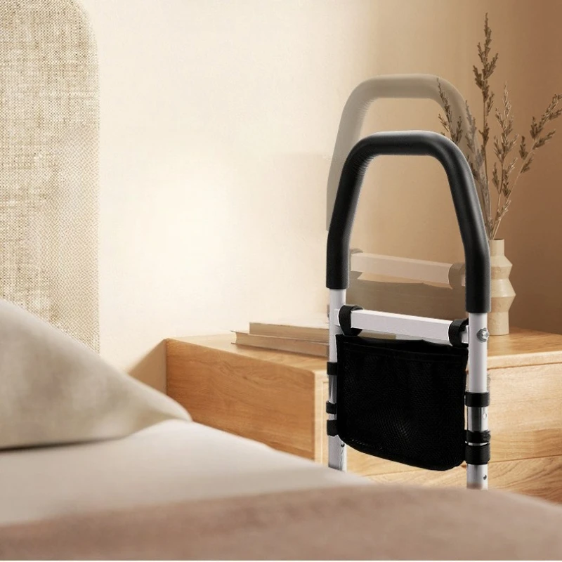 Ultimate Bed Safety Rail-No Drill Installation,Anti-Slip Grip Adjustable Height with LED Night Light for Elderly Fall Prevention