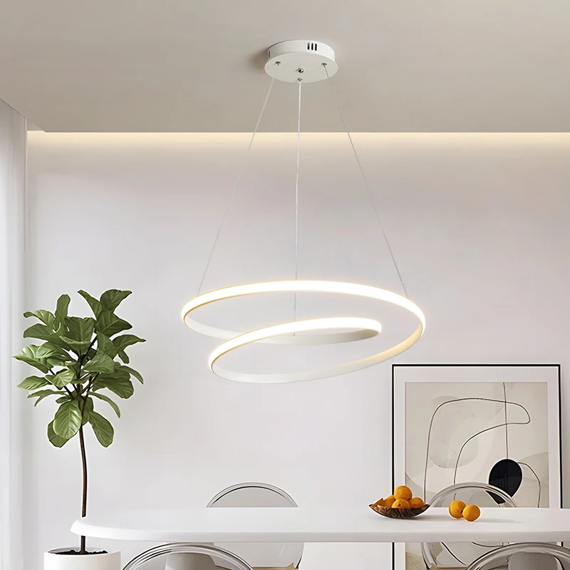 Modern Light Luxury Led Pendant Chandelier Bedroom Ceiling Lamps Minimalist Style Restaurant Creative Home Lighting Lamps