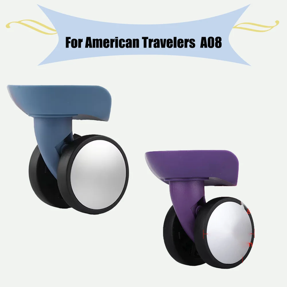 For American Travelers A08 BENLUN F-61 Luggage Replacement Parts Swivel Casters Silent Wheels 360° Rotation Repair Kit