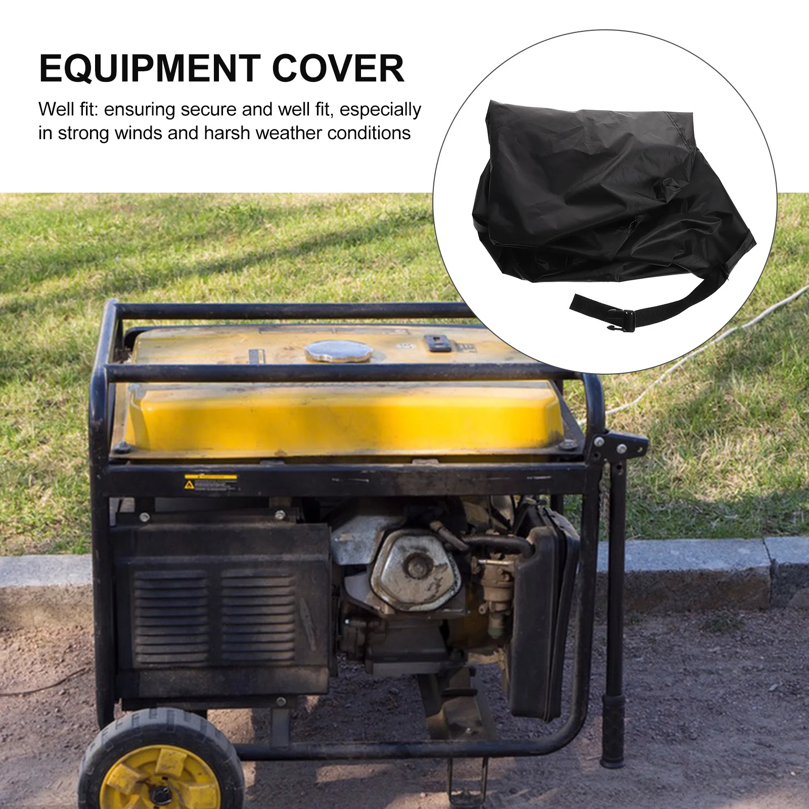 

Outdoor Generator Cover Oxford Cloth Lightweight Waterproof Protective Cover Portable Easy Installation Windproof Rainproof