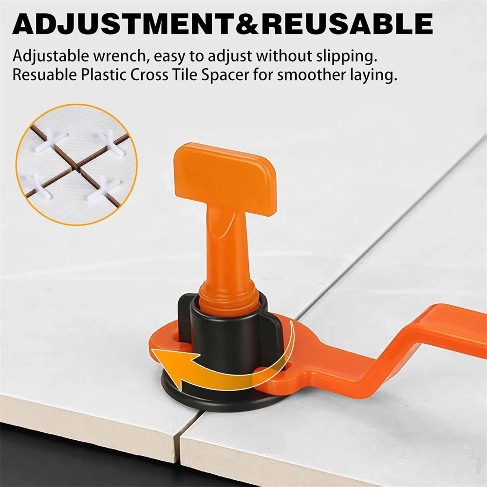 Tile Leveling System Kit Spacers Flooring Wall Leveler Locator Positioning Set Tile Levelers for Walls and Floors Installation