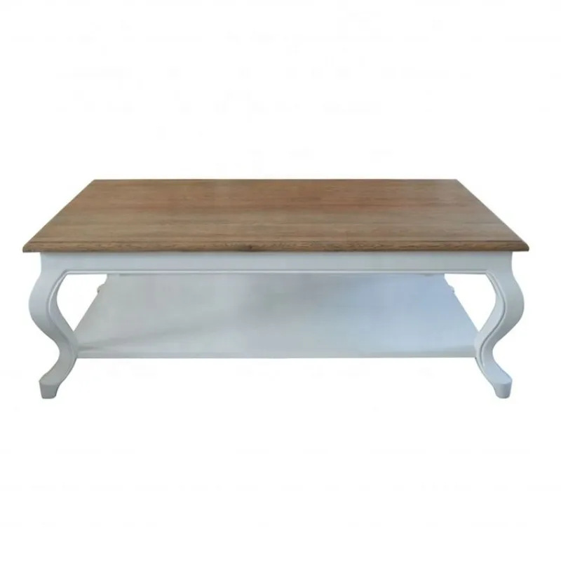 

Coastal farmhouse rural modern retro living room wooden luxury rectangular solid wood coffee table