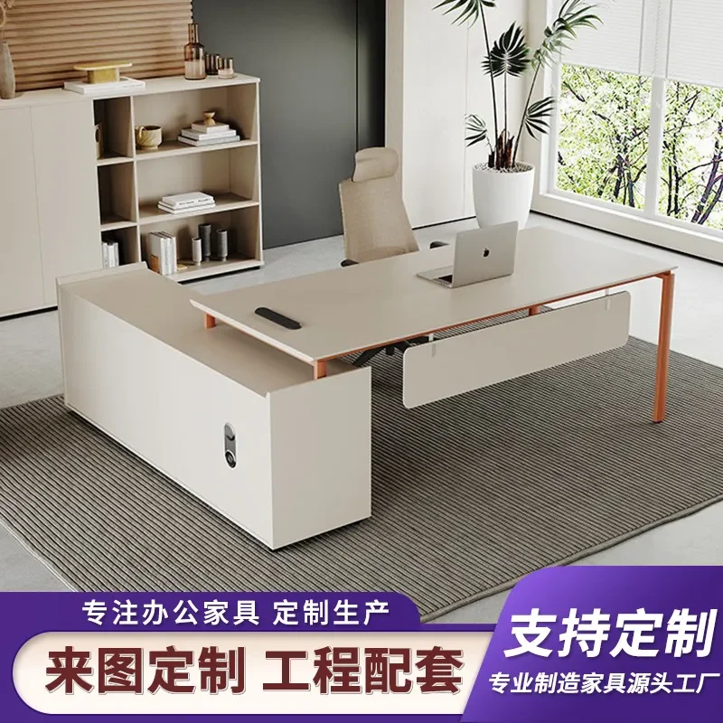 for Boss Table Simple Modern President Desk Single Office Furniture Large Class Table Manager Office Desk Chair Supervisor