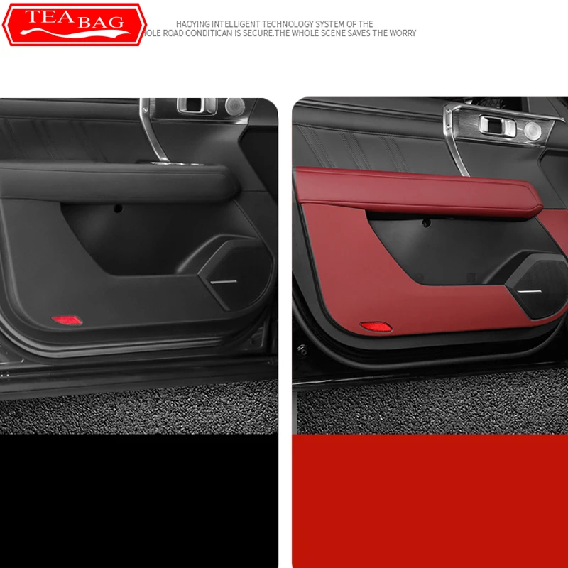 For Great Wall GWM Tank 400 2024 2023 Car Leather Door Anti Kick Pad Protection Side Edge Film Protector Stickers Accessories