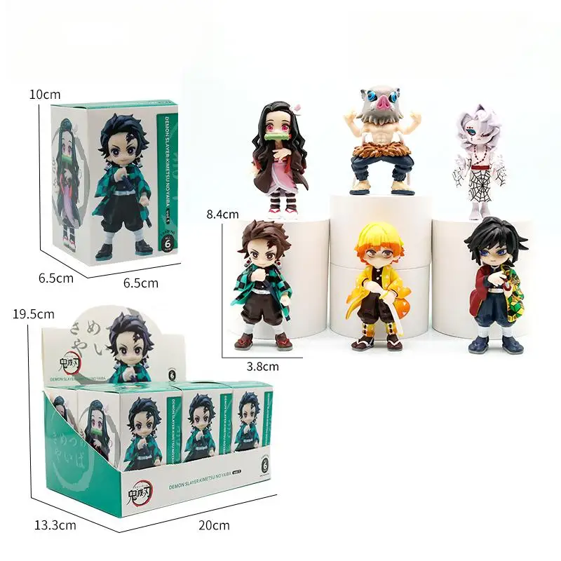 

Demon Slayer Anime Figre Blind Box Kamado Nezuko Kochou Shinobu Фигурка Demon Slayer: Kimetsu no Yaiba Tsuyuri Kanawo Фигурка Рождественский подарок ﻿
