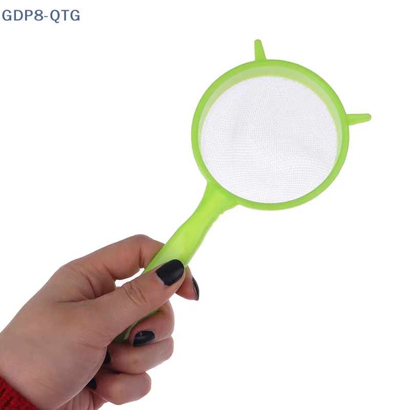 

New 3Pcs/Set Plastic Fine Mesh Scoop Strainer Colander Flour Sieve With Handle Juice Tea Strainer Kitchen Tools