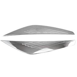 Car ABS Chrome Front Plated Headlight Cover Head Light Lamp Eyelid Eyebrow Trim Fit for Ford Escape Kuga 2017-2018