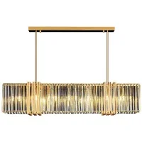 French Crystal E14 Chandelier Living Room White Glass