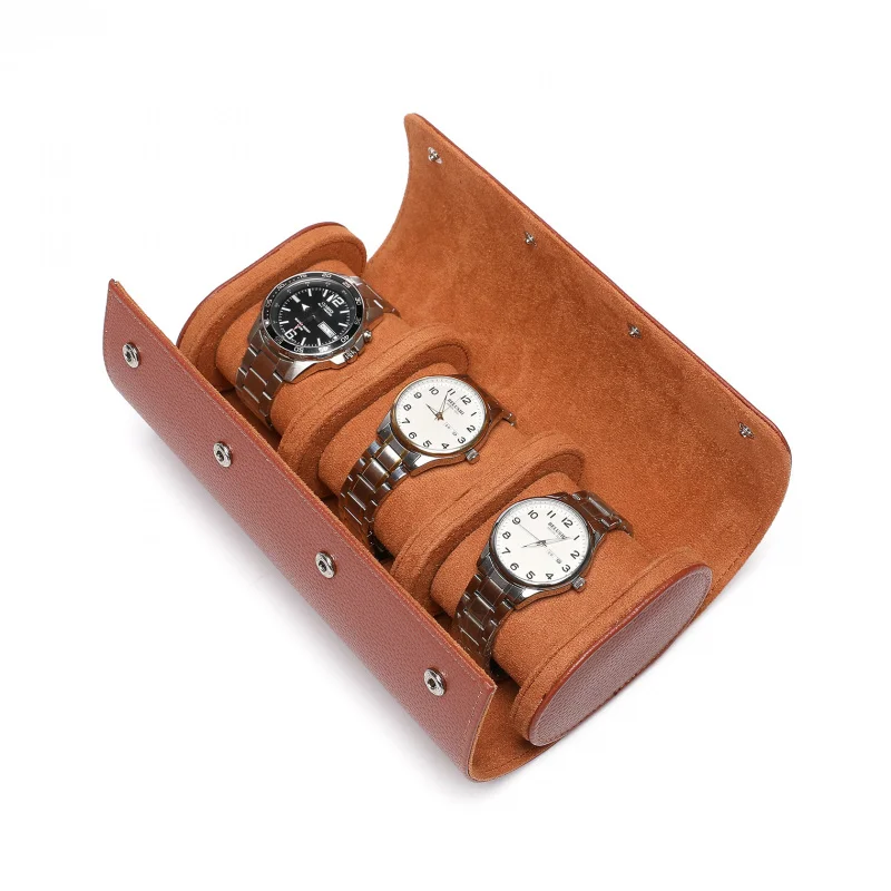 

Watch Roll Travel Case Set, 3/6 Slot PU Leather Organizer for Protective Storage & Elegant Display of Watches
