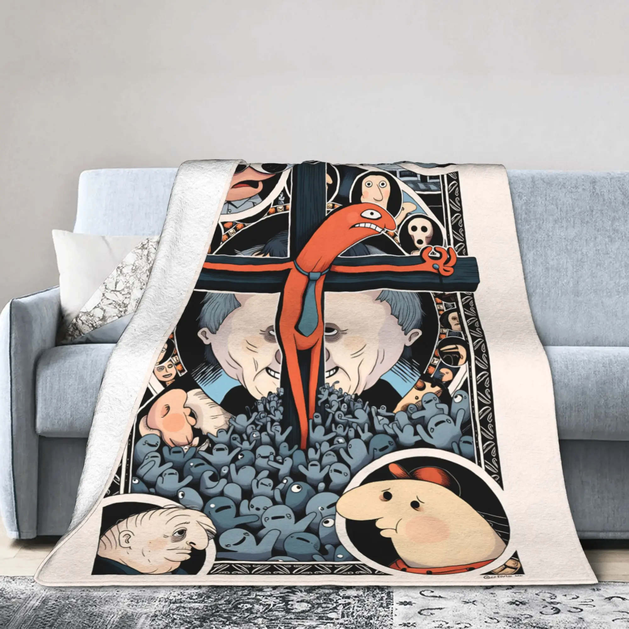 يبتسم الأصدقاء بيم وتشارلي بطانية قطيفة الفتيات الفتيان الفانيلا رمي بطانية للأريكة سرير دافئ مخصص لتقوم بها بنفسك جودة المفرش #3