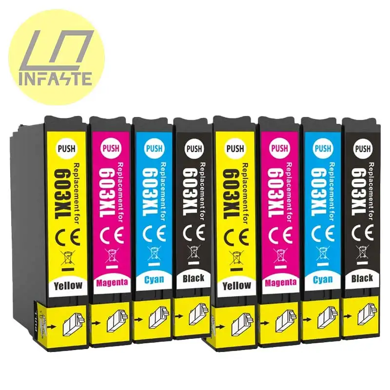 Infaste 603XL ink cartridges For Epson XP-2100 XP-2105 XP-3100 WF-2830 XP-3105 XP-4100 XP-4105 Printer With Chip