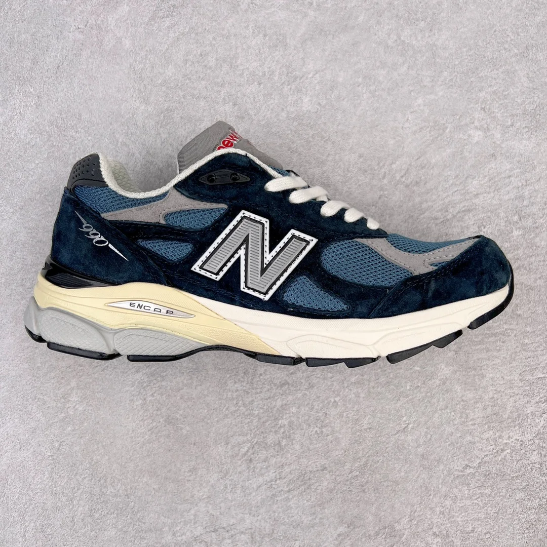 NewBalance 남녀공용 내구성 충격 방지 조깅화, 빈티지 트레킹 스포츠 러닝 스니커즈, USA 제작, NB990V3, 990V3