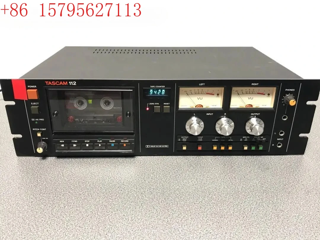 Tarjetero de cinta magnética profesional TASCAM 112 de segunda mano, grabadora de reproducción de cinta magnética, voltaje original importado de 100V