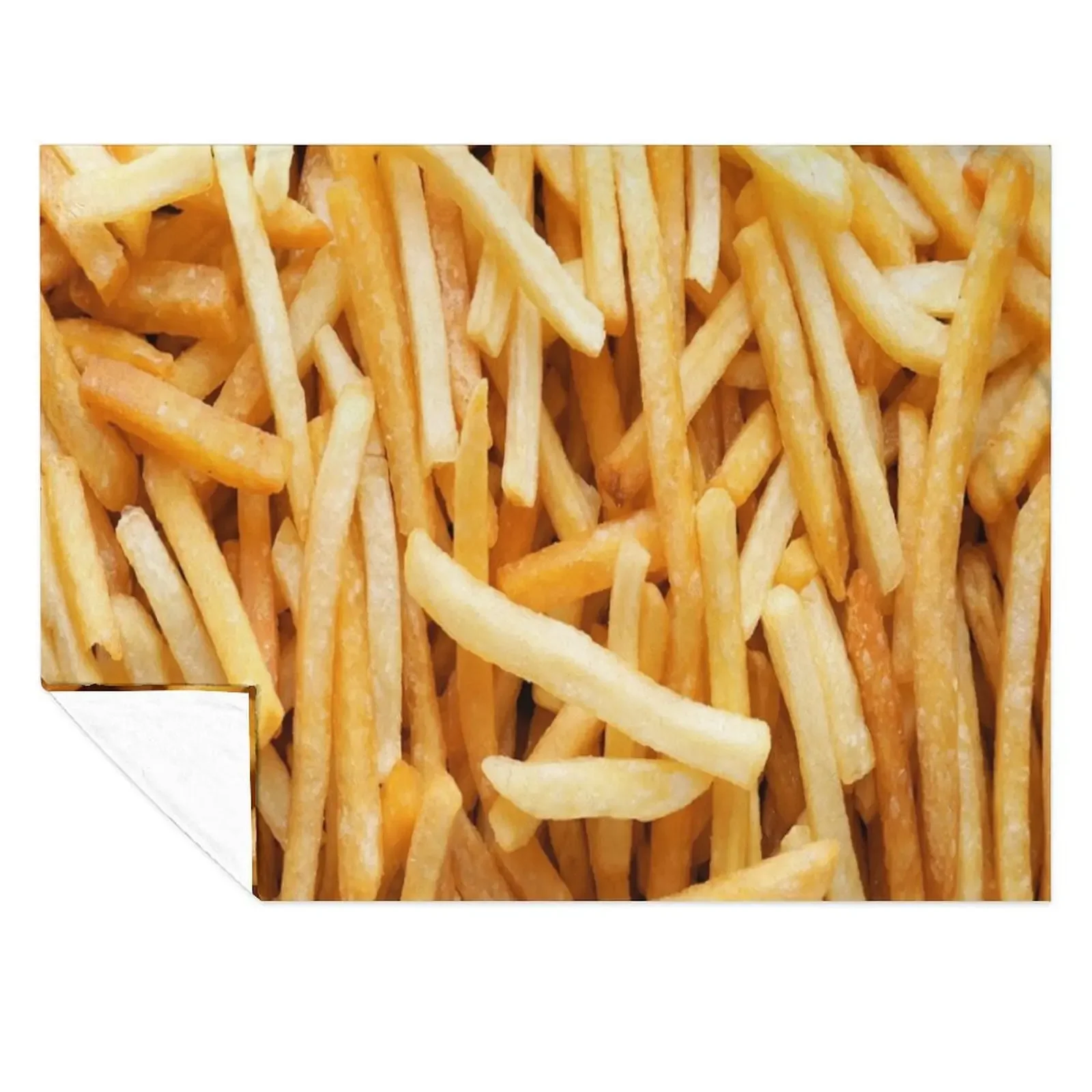 

Fries Throw Blanket Plaid on the sofa Heavy blankets ands Furry Blankets