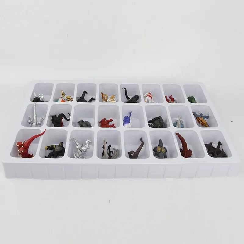 New Trendy Cute Cartoon Gift Box Dolls 24 Godzilla Anime Models Figurines Boxed Desktop Ornaments Holiday Gifts - view 4