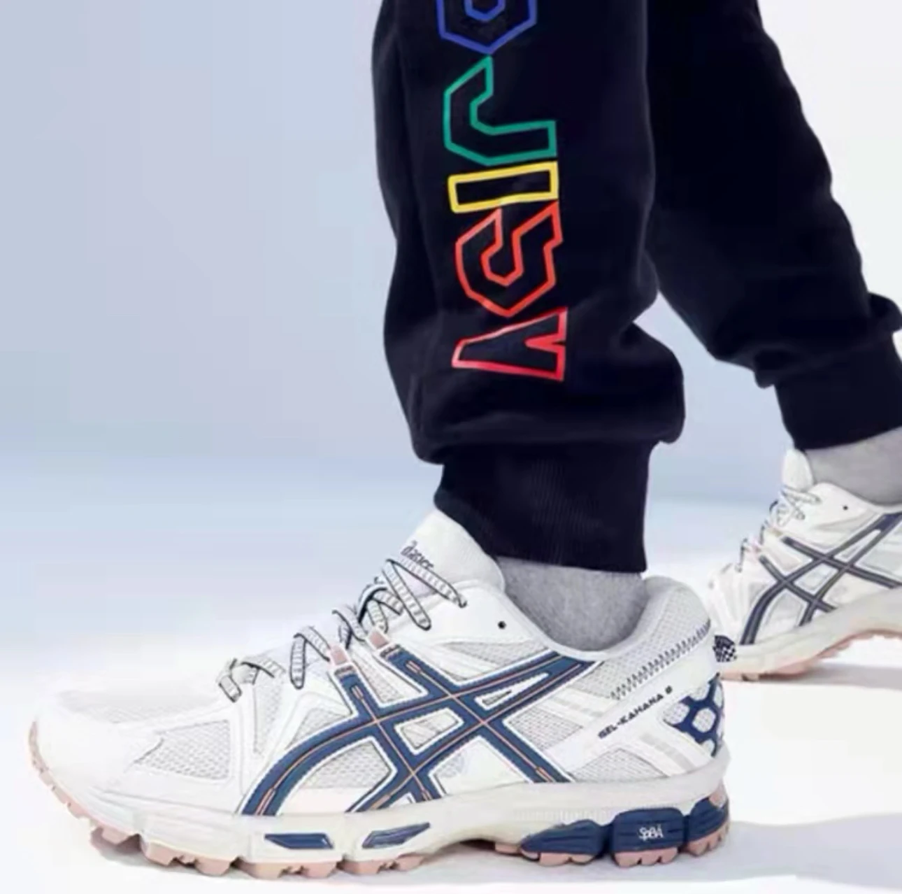 

ASICS стабильные удобные амортизирующие дышащие повседневные кроссовки для бега по бездорожью для мужчин светло-серые 1011B109-023