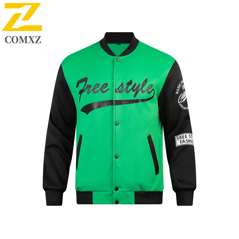 Men's Knit Print Color Block Casual Sport Jacket Lightweight Comfortable Outdoor Windbreaker Trendy Streetwear Coat