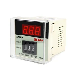 XMTD-2001 2002 Digital Display Temperature Controller Meter 0-399℃ 0-999℃ K E PT100 Thermocouple 220AC 75*75mm Thermostat