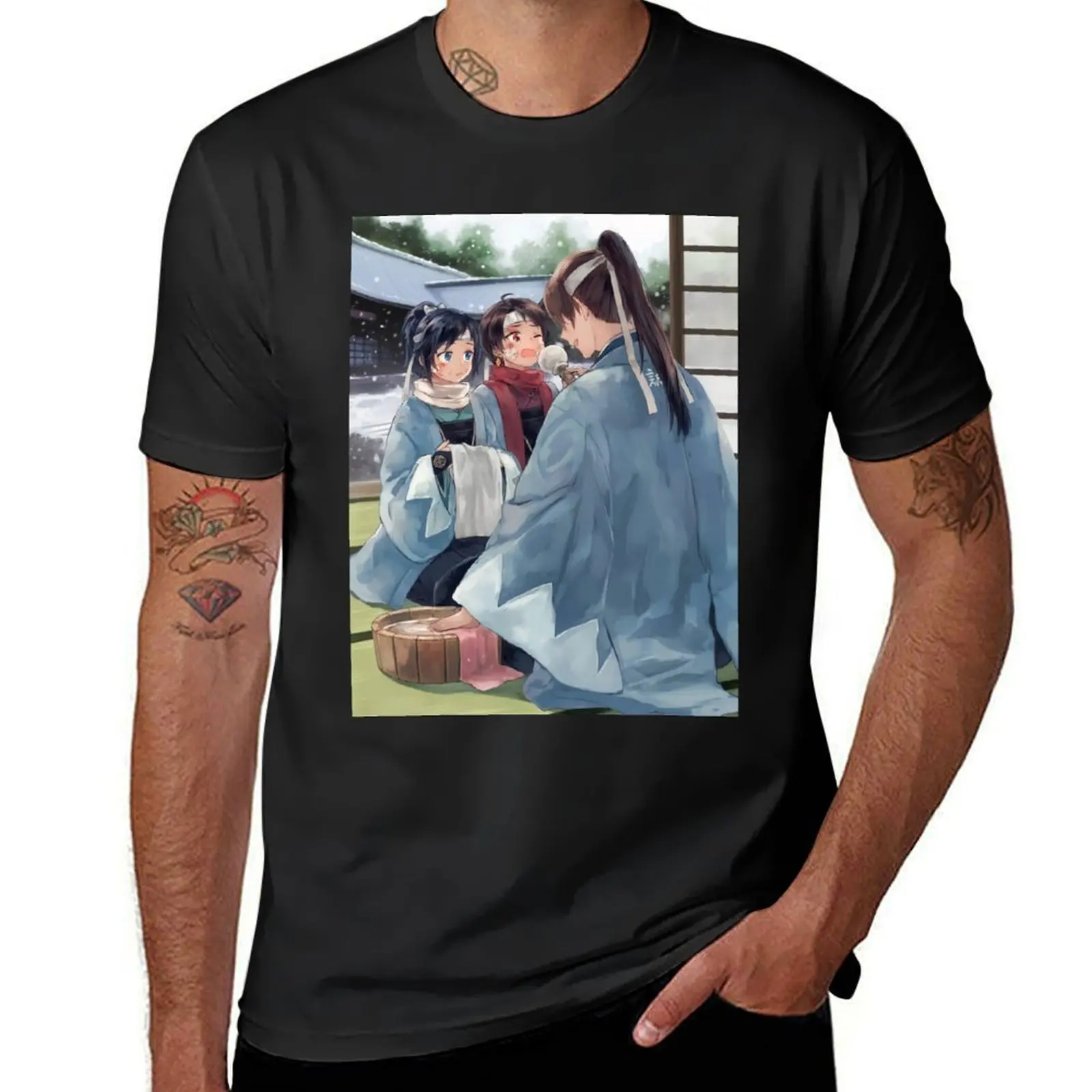 Touken Ranbu - Repairs T-Shirt customs cute clothes sublime tops heavy weight t shirts for men