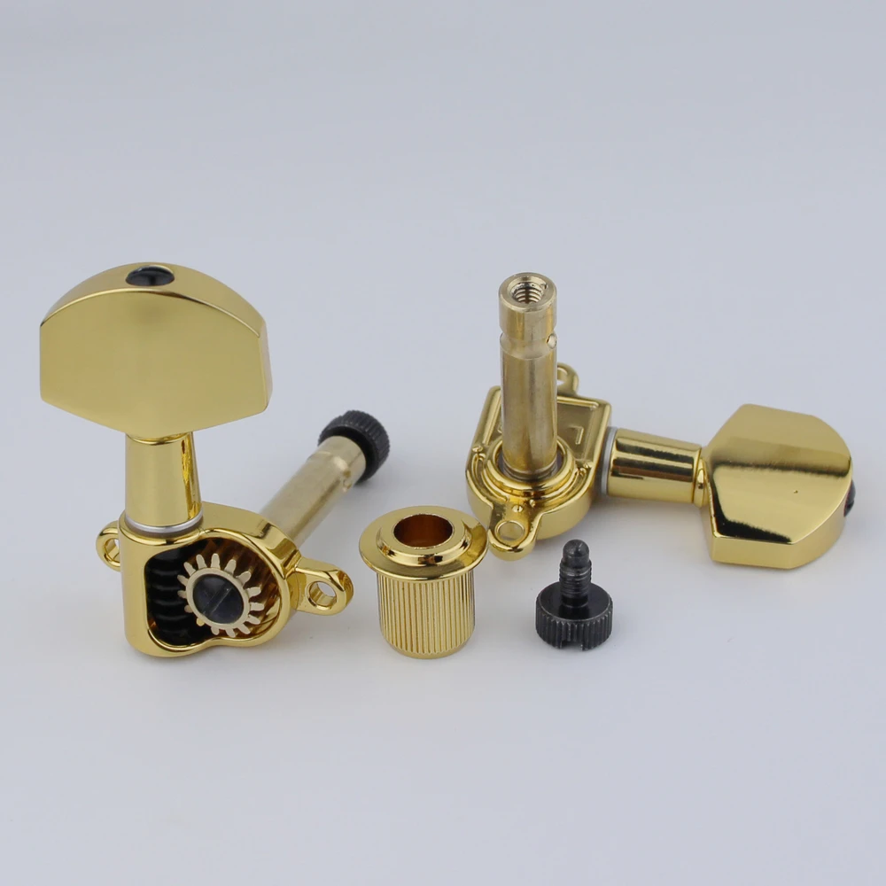 1 Set Of PRS Style Front Locked Guitar Tuner With High-Quality Craftsmanship, 3+3 Exquisite Chrome/Gold Plating