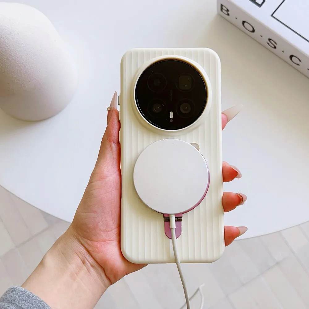 Etui na Huawei Honor Magic 8 Pro, twarde, przezroczyste, z pierścieniem, magnetyczne, z obsługą ładowania bezprzewodowego, ochronne etui na tył telefonu, obudowa na Magic 8 Pro. — zdjęcie produktu 4