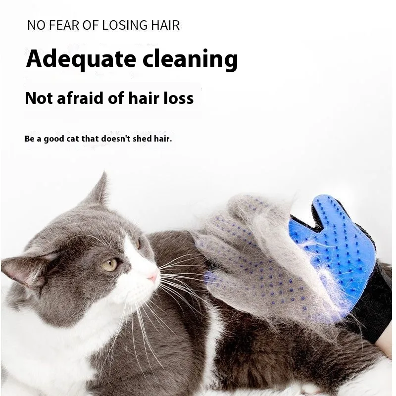 

Cat Grooming Gloves for Shedding Removal Scratch Proof Bite Resistant Pet Hair Brush Mitt Left Right Hand Use