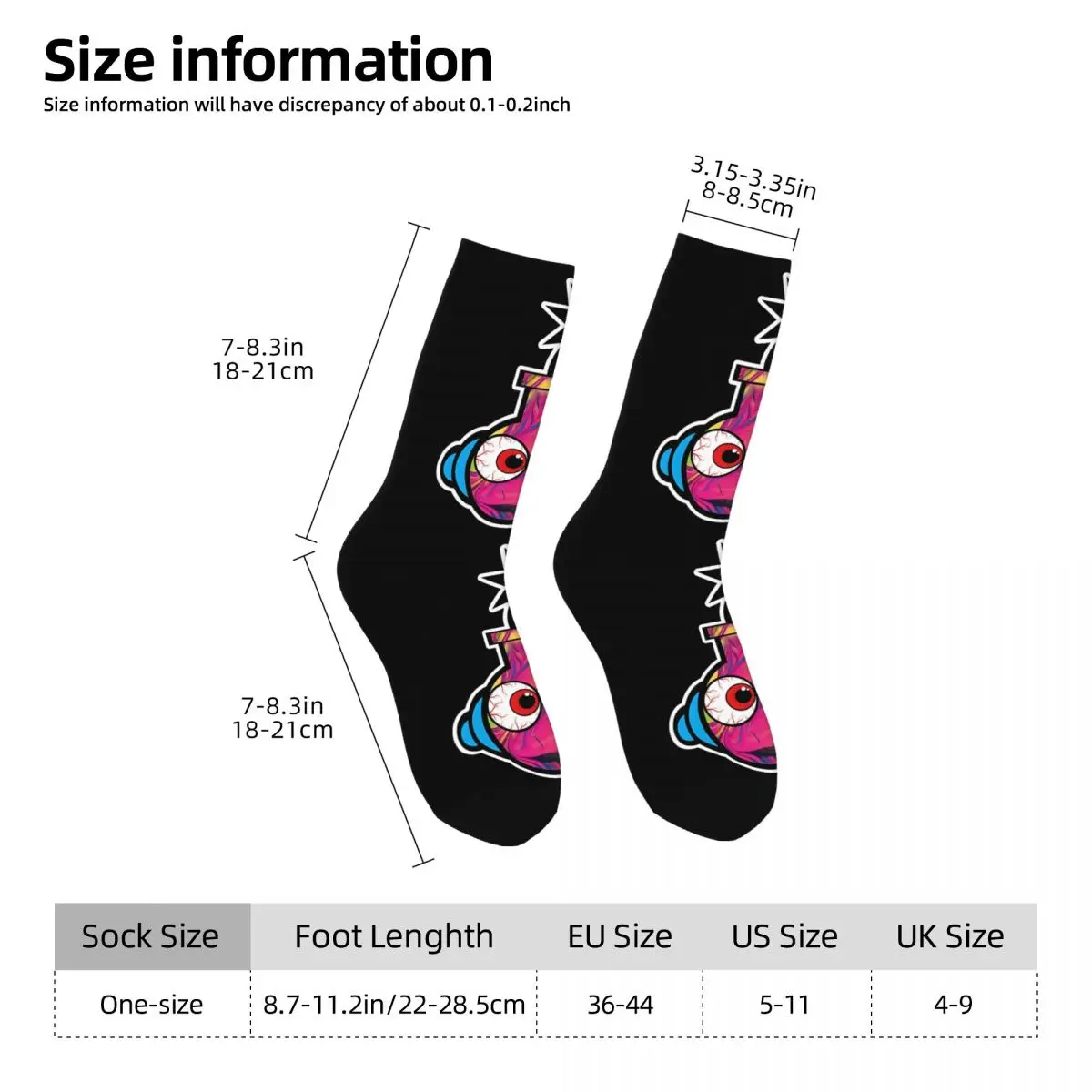 Psychedelic Bomb Men Women Socks Cycling Novelty Spring Summer Autumn Winter Stockings Gift