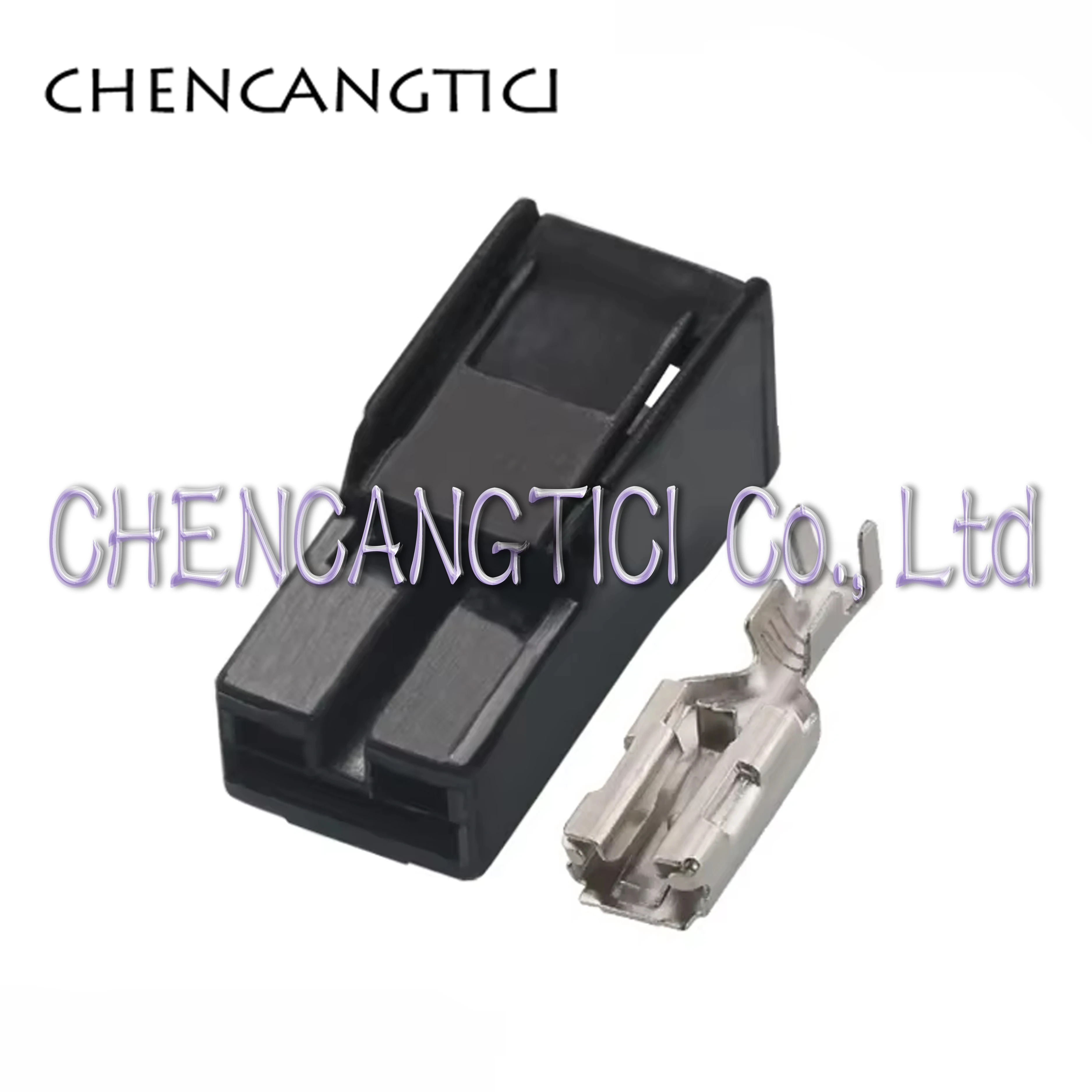 

1 Set 1 Pin Automotive Electrical Cable Connector Car Black Female Harness Electronic Wire Plug Socket And Terminals 172320-2