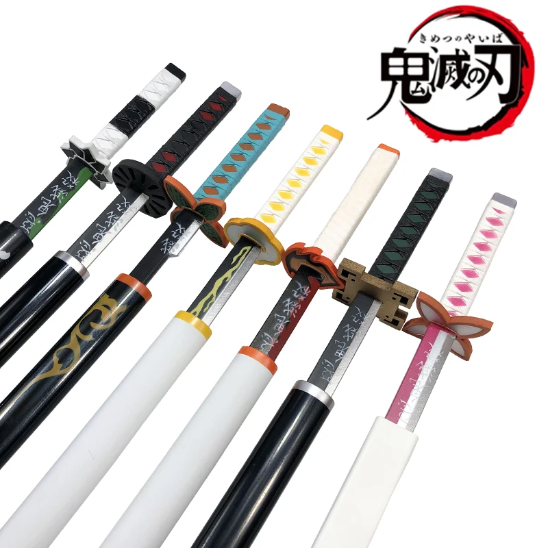 Anime Original  Katana Cosplay Weapon  Sword Orange Rengoku Kyoujurou Kyoujurou Tanjirou Swords 80cm