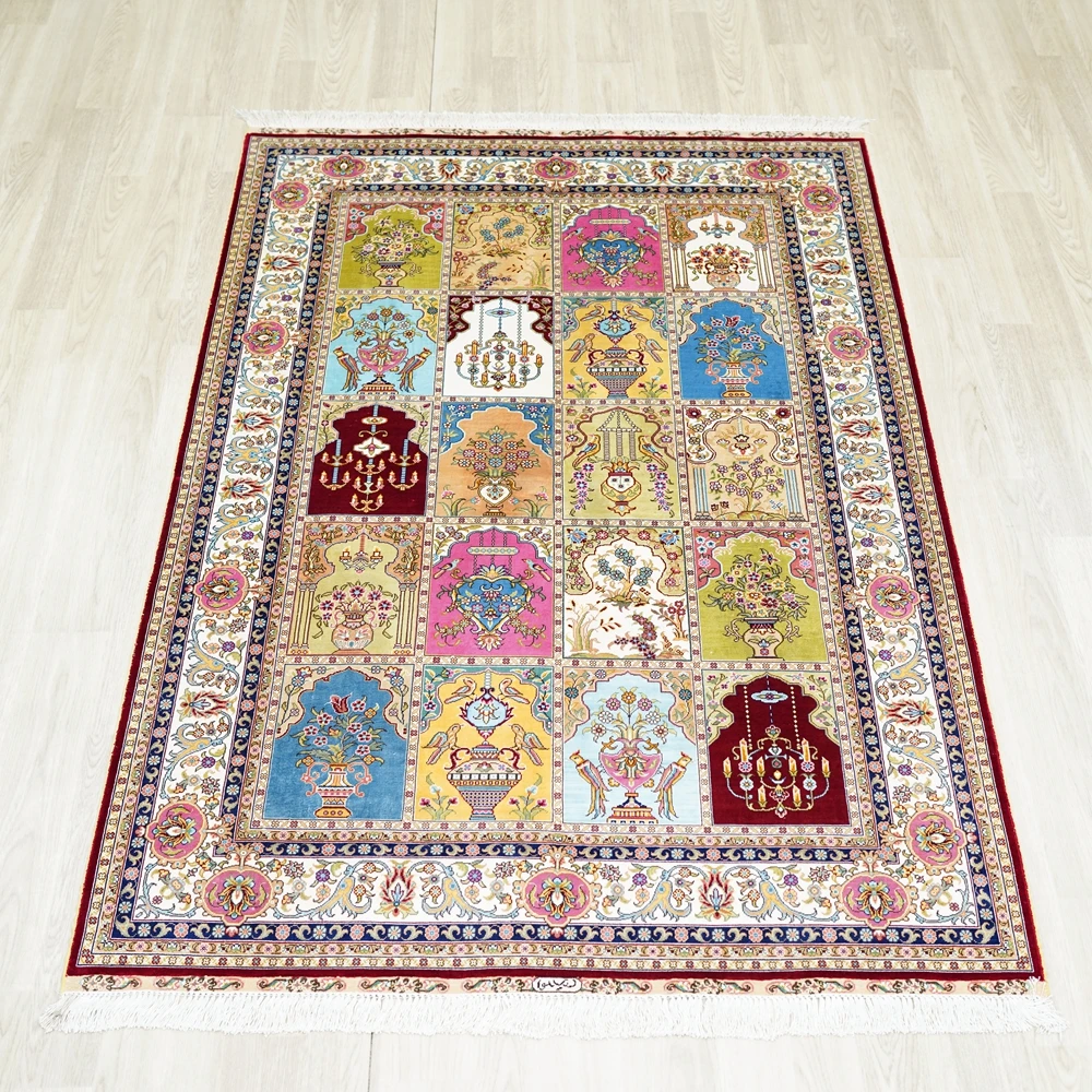 4'x6' Traditional Turkish Carpet Garden Vantage Antique Hand Made Persian Rugs (YL0662A)