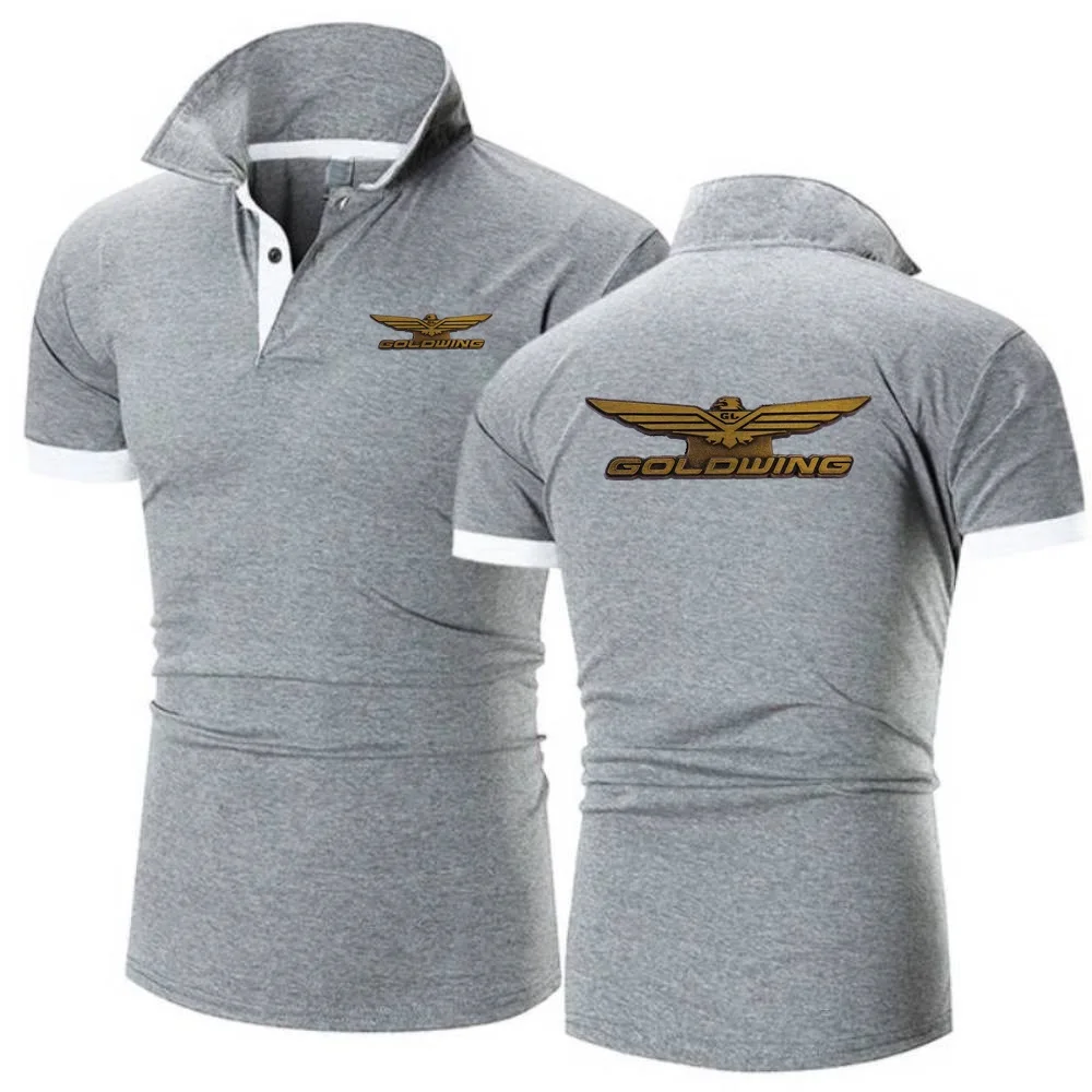 Polo Goldwing GL1800 giappone moto risvolto magliette manica corta Polo sport Fitness uomo maglia traspirante top in cotone Tee
