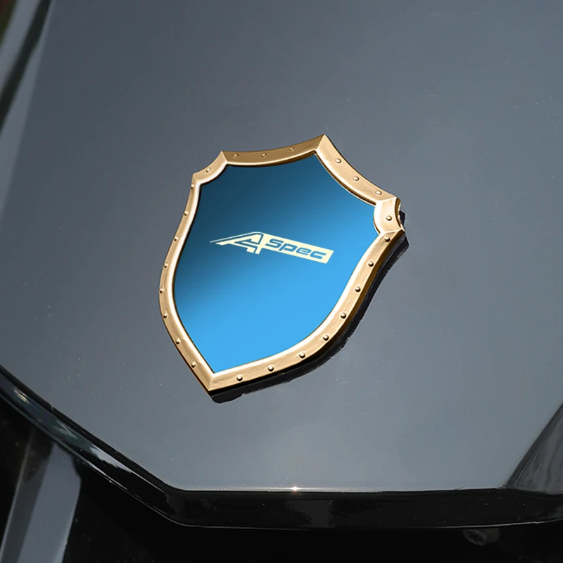 

3D shield car stickers Metal stainless steel car accessories auto for acura a-spec aspec tlx mdx rdx ilx