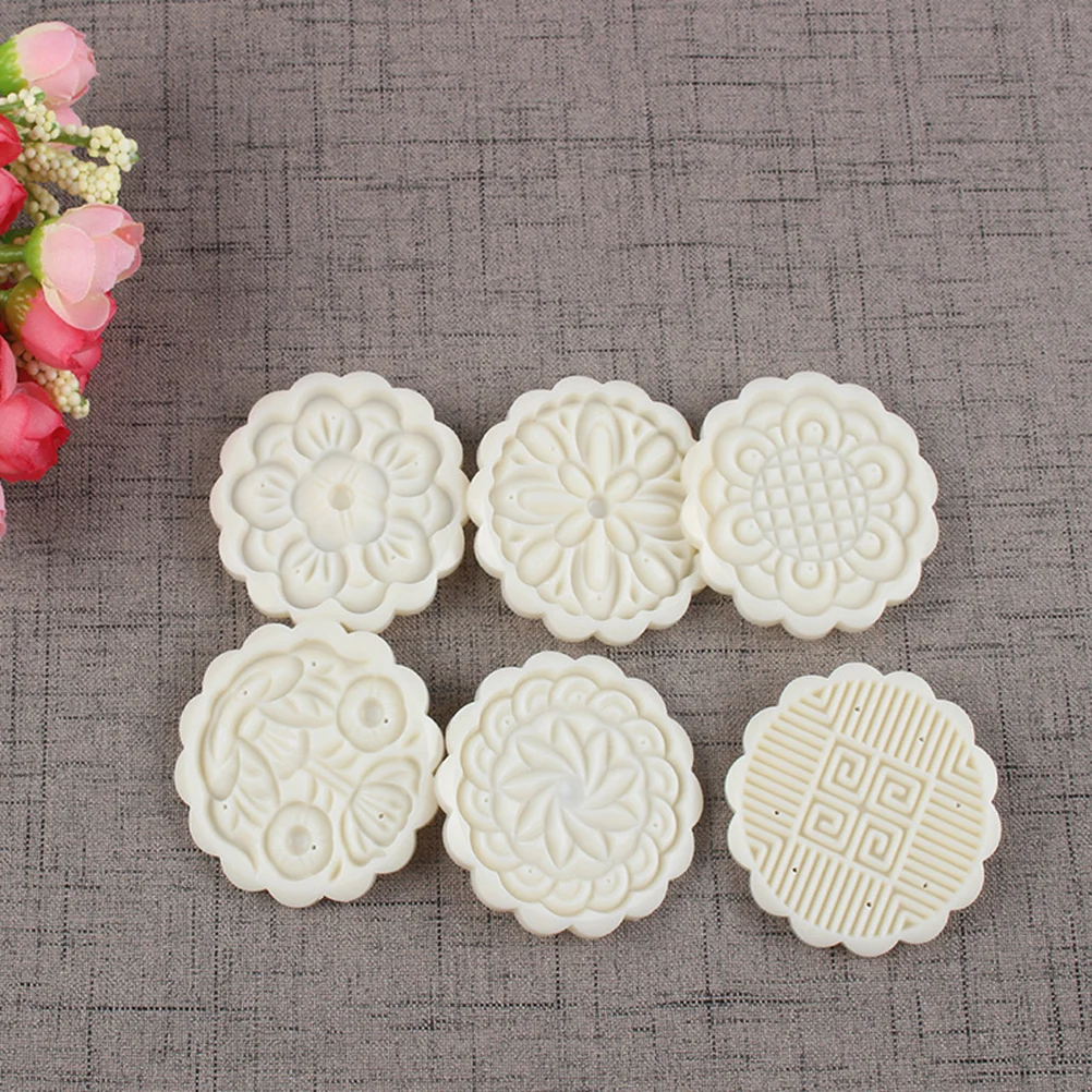 

Baking Tools Moon Cake Mould Handmade Fondant Making Flowers Plants Kitchen Gadgets