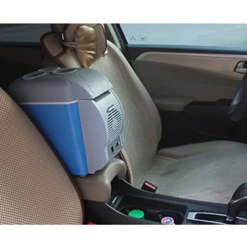 7.5L Portable Mini Summer Winter Travel Self-driving Home Car Hot Cold Car Refrigerator Insulated Box Cooling Drinks Box