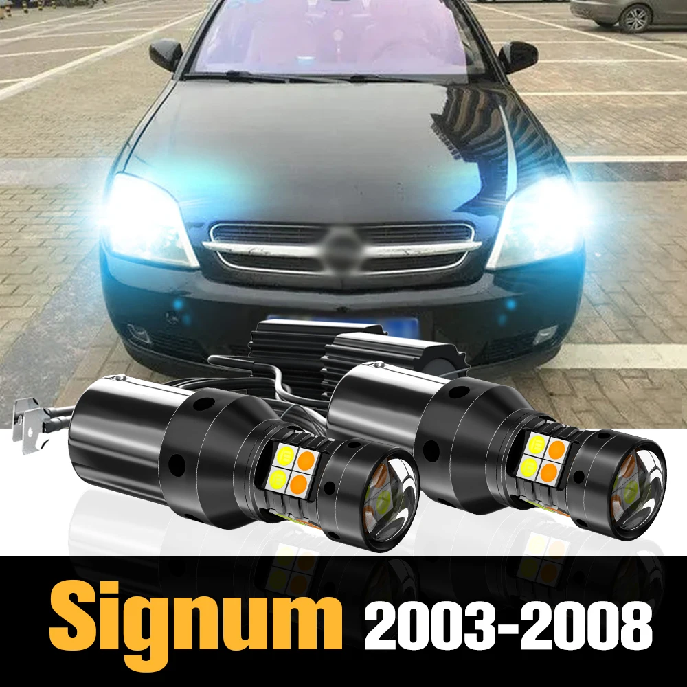 

2pcs Canbus LED Dual Mode Turn Signal+Daytime Running Light DRL Accessories For Opel Signum 2003-2008 2004 2005 2006 2007