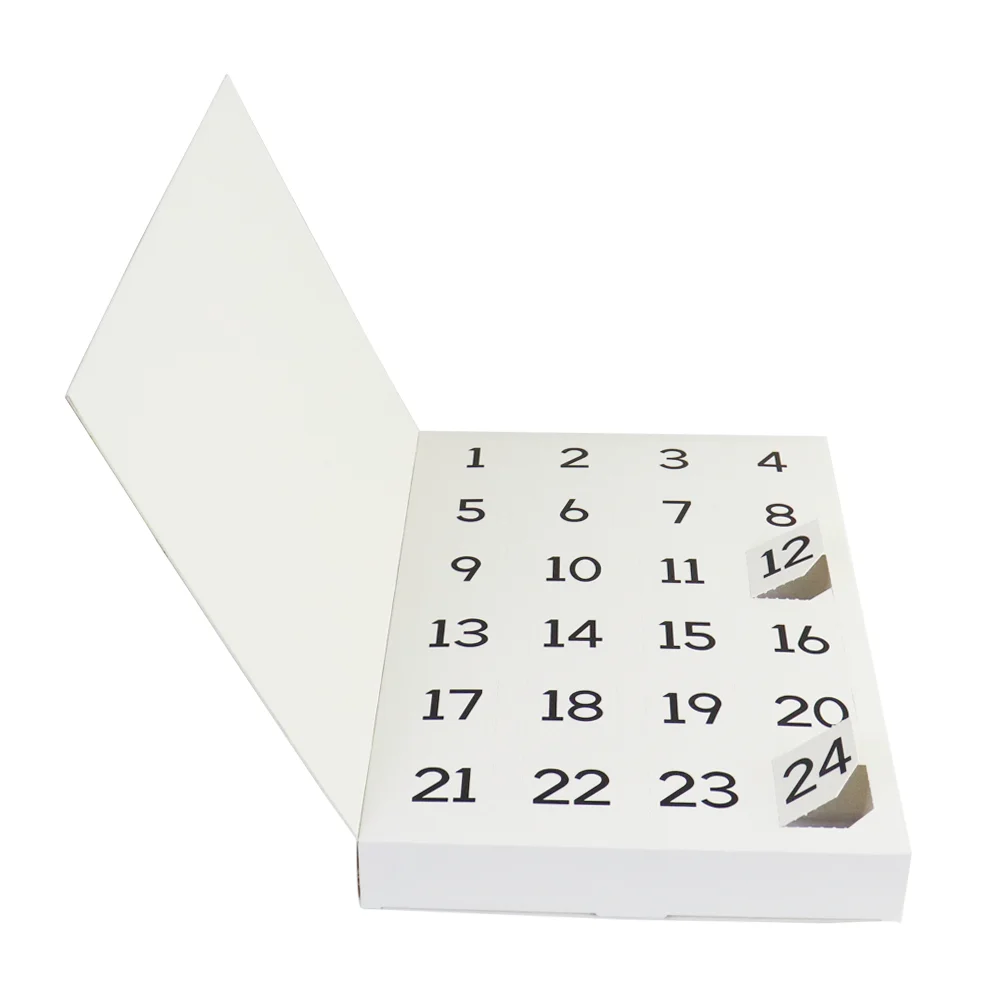 Customization.Wholesale Empty AdventNew Calendar Cardboard Box Custom Advent Calendar Boxes Handmade Christmas Advent Calendar P