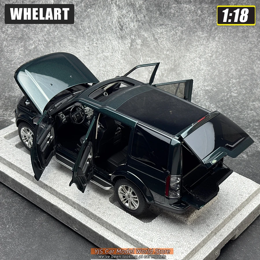 WHELART 1/18 2014 Land Rover Discovery 4 Diecast Model Black Green