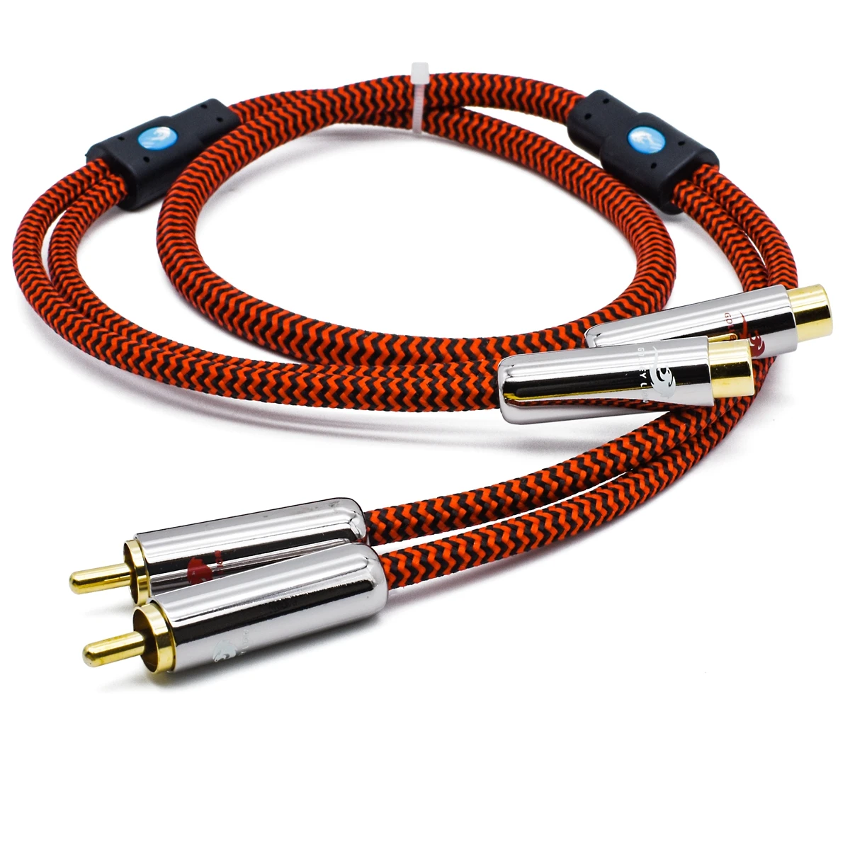 Cable de Audio HiFi con Conector RCA Macho a Doble RCA Hembra para TV, Amplificador, Altavoz, Subwoofer, Cable RCA con Blindaje de 1M 2M 3M 5M 10M