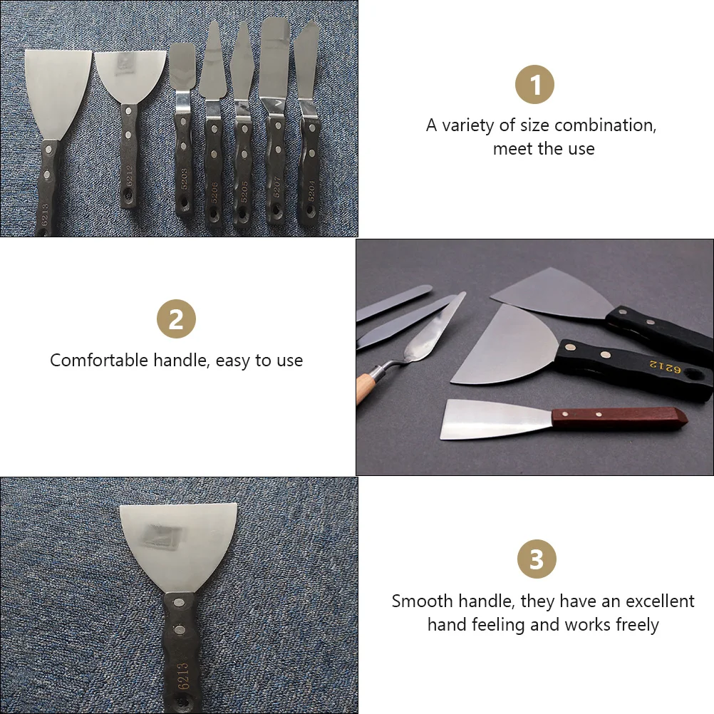 

1Pcs Canvas Painting Tool Versatile Oil Paint Shovel for Smoothing Spreading Blending Colors in Art Projects Painting Scrapers