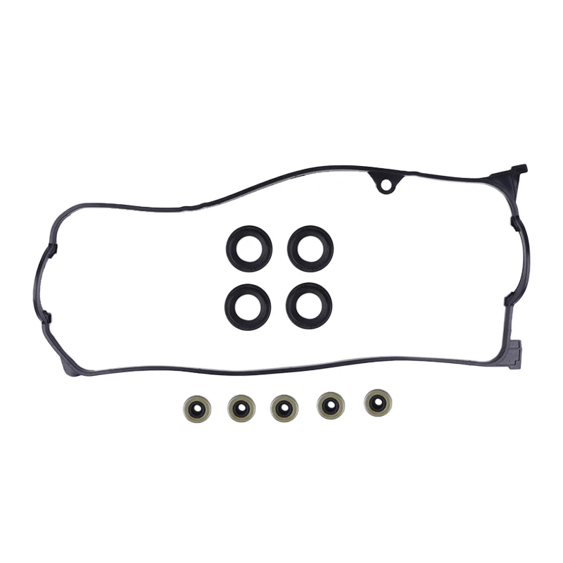 Valve Cover Gasket Set Replacement VS50606R Compatible with Honda Civic DX LX V-TEC 1.7L L4 SOHC (16 VALVE) ENG CODE D17A1 2001-2005