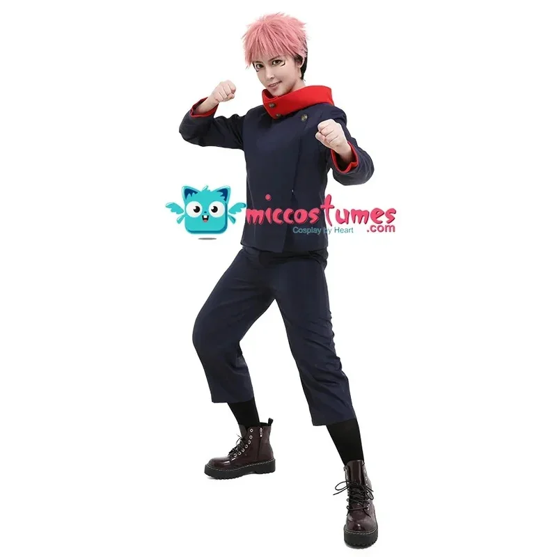 

Miccostumes универсальная школьная форма, комплект, куртка с длинными рукавами и брюки, костюм для косплея, наряды