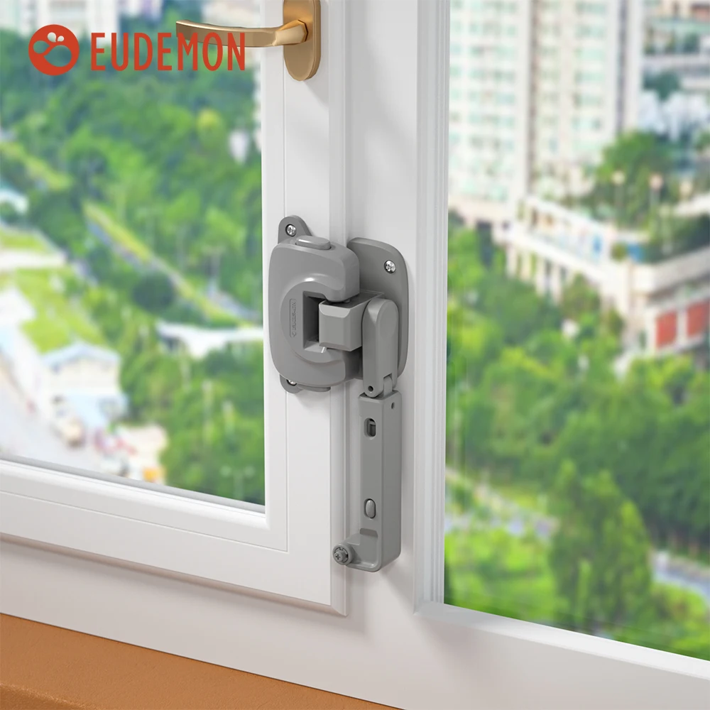 EUDEMON 1PC Baby Protection  Window Lock Child Safety Window Restrictor Adjustable Limiter